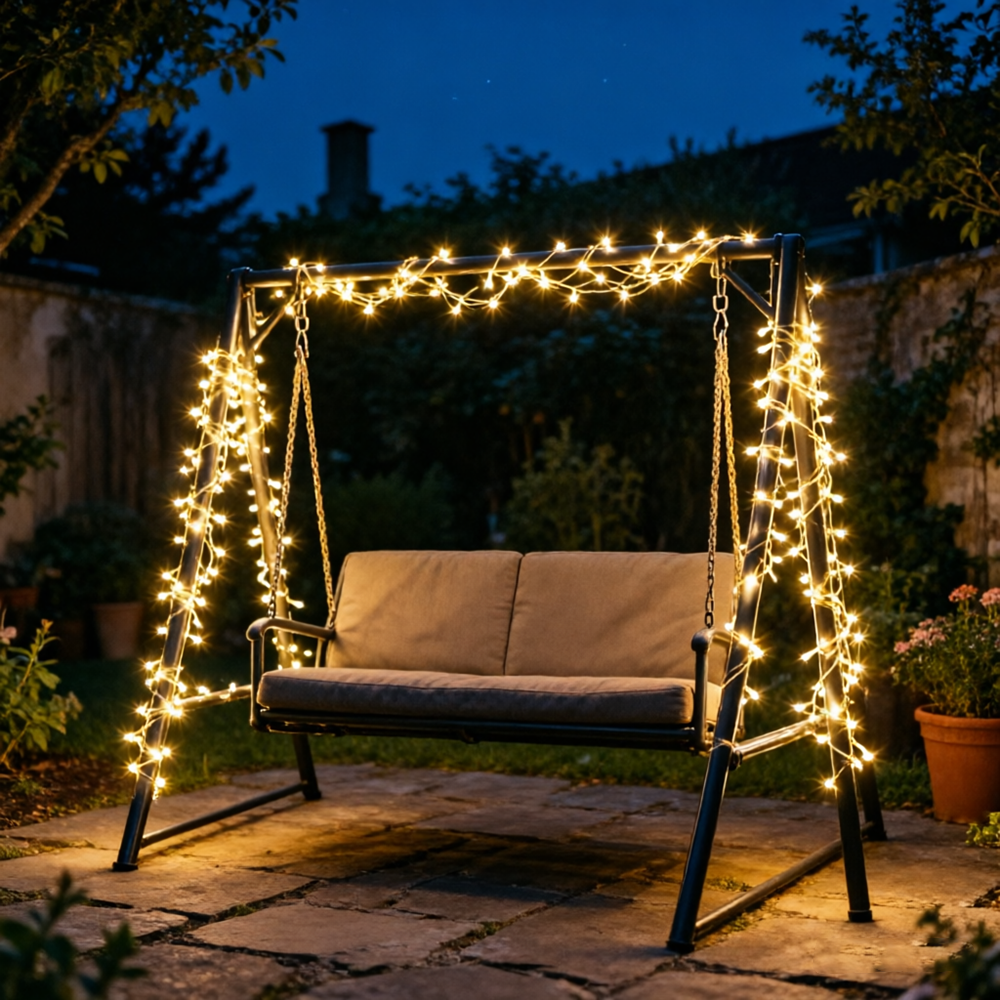 Solar Waterfall Light String 2 - Outdoor Lighting No Wiring avis et prix