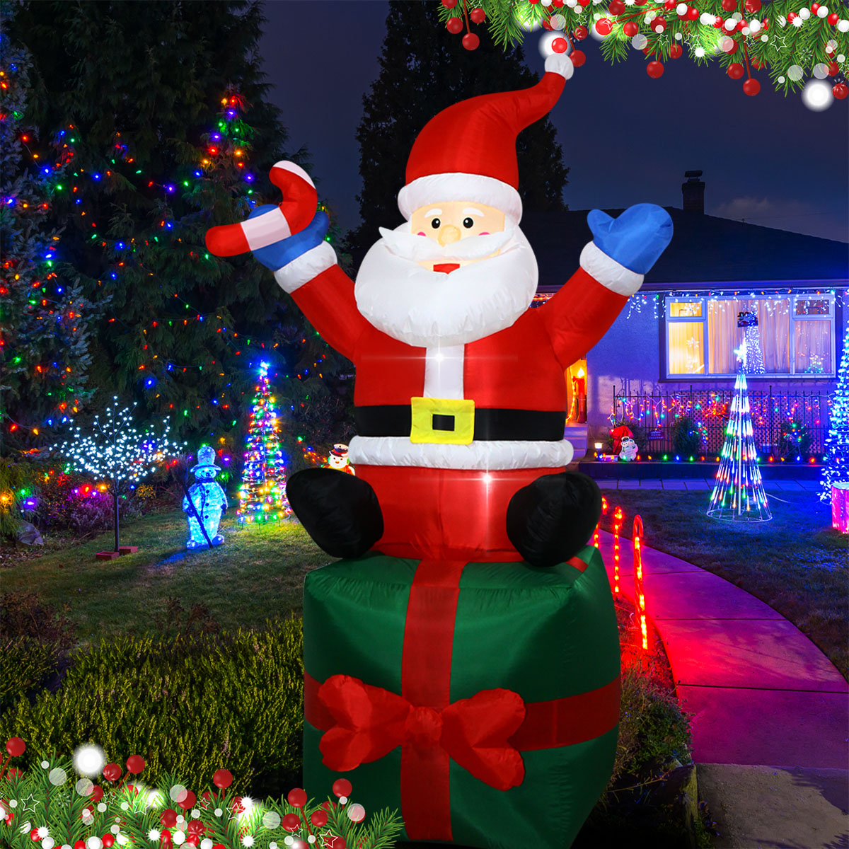 6 FT Christmas Inflatables San - Outdoor Lighting Box avis et prix