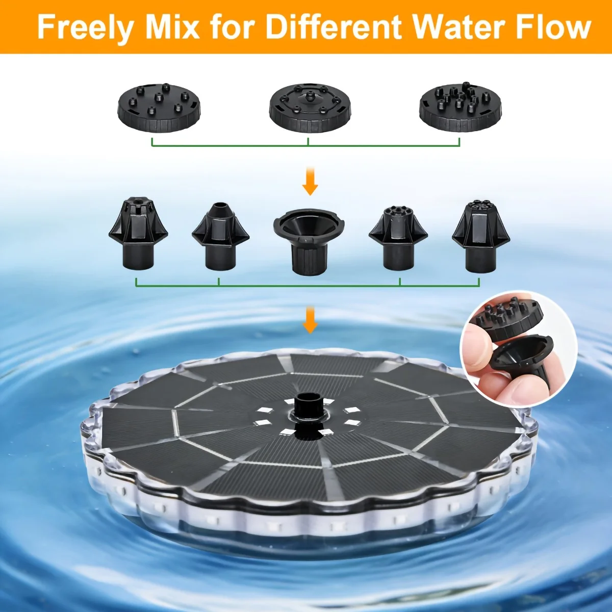 3.5W Outdoor Solar Fountain fo - Bollard Light Garden avis et prix