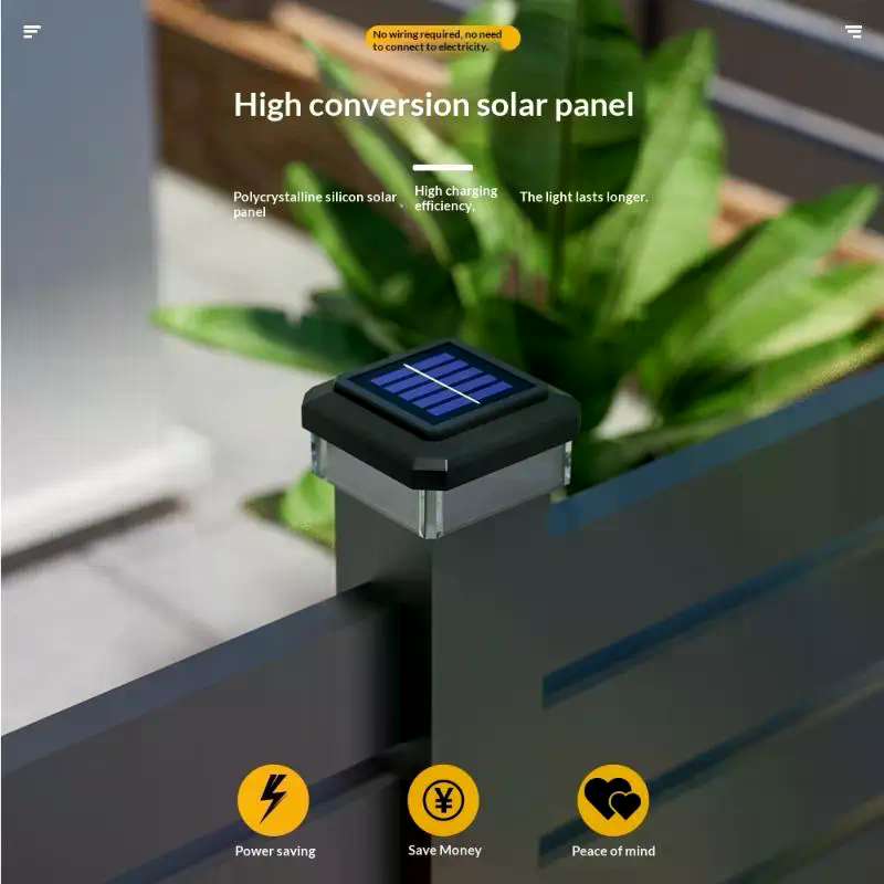 1Pcs IP65 Waterproof Solar Fen - Post Cap Light avis et prix
