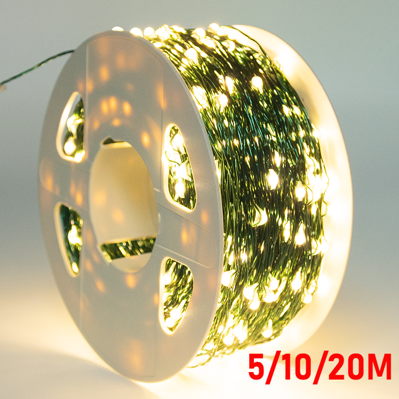 5M/10M/20M LED Copper Wire Str - Outdoor Lighting No Wiring avis et prix