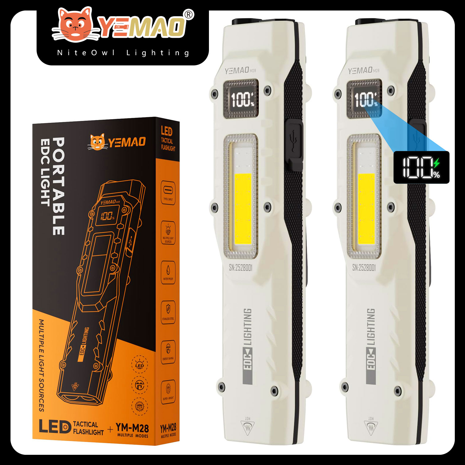 YEMAO M28 Super Bright EDC Fla - Outdoor Lighting Ideas avis et prix