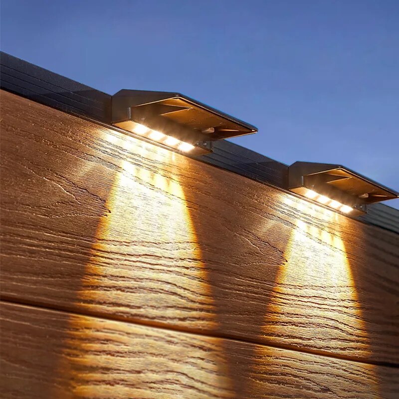 2 Pack Solar Wall Lights 4 LED - Post Cap Light avis et prix