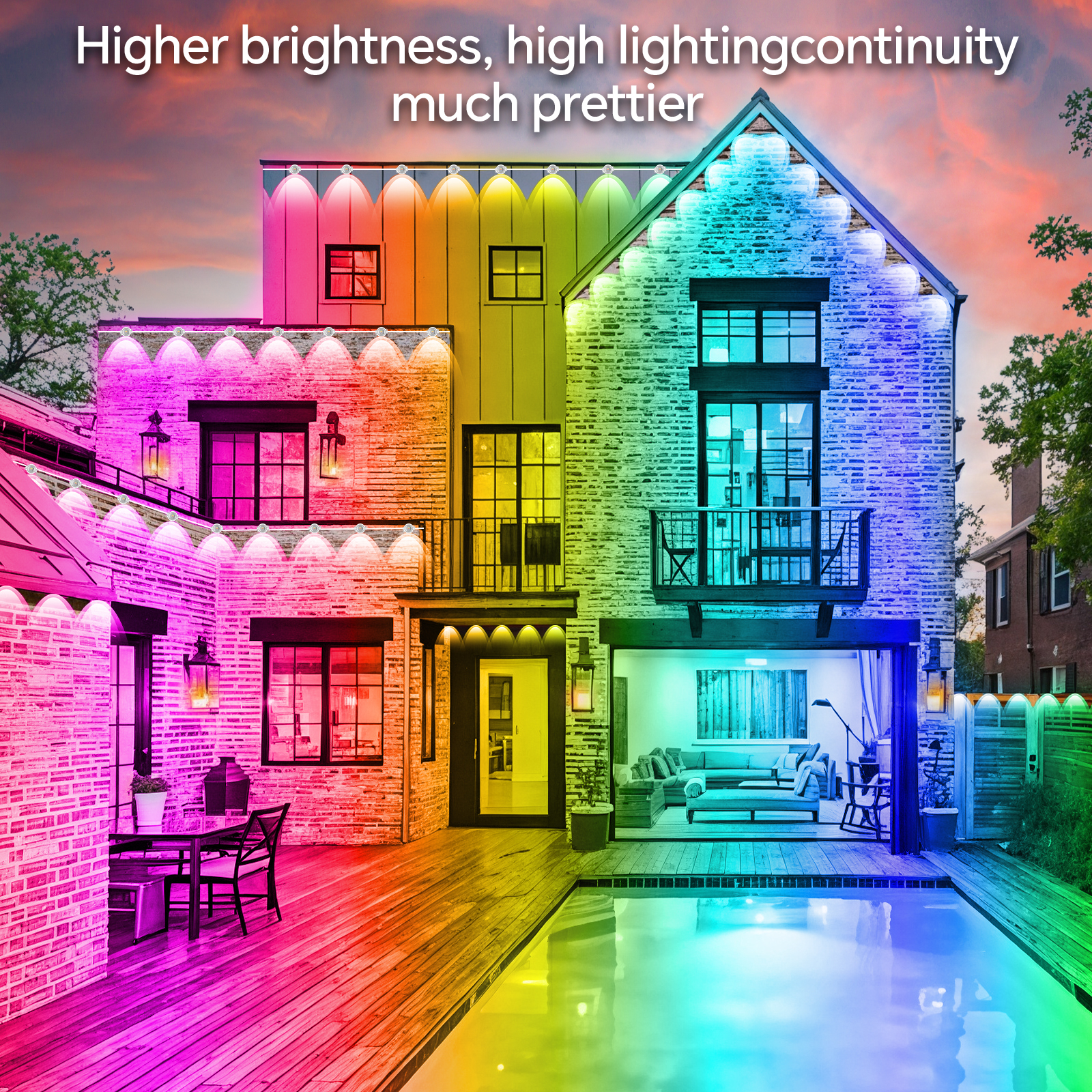60M & 200FT Permanent Outdoor  - Outdoor Lighting Accent avis et prix