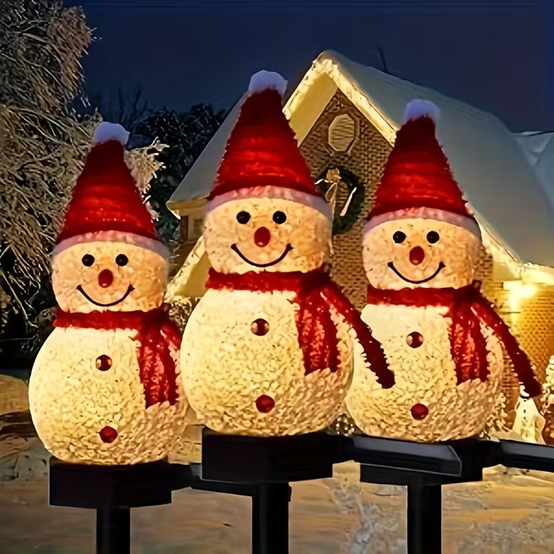 Aurooso Solar Powered Snowman  - Outdoor Lighting Accent avis et prix