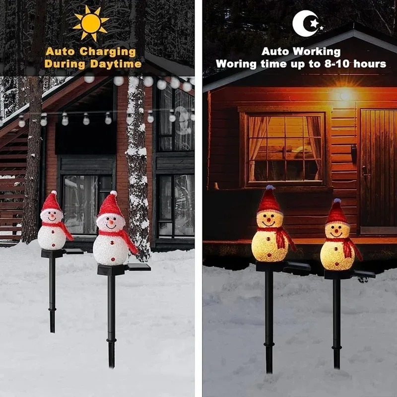 Aurooso Solar Powered Snowman  - Outdoor Lighting Accent avis et prix
