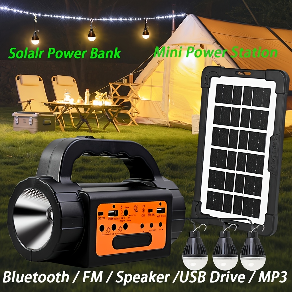 Solar Rechargeable Camping Lig - Outdoor Lighting No Wiring avis et prix
