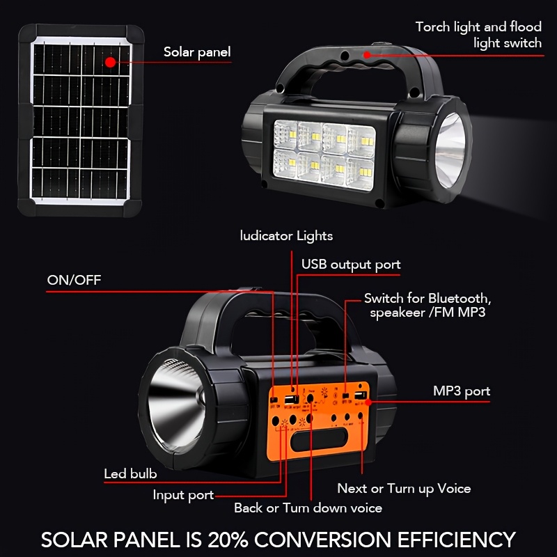 Solar Rechargeable Camping Lig - Outdoor Lighting No Wiring avis et prix