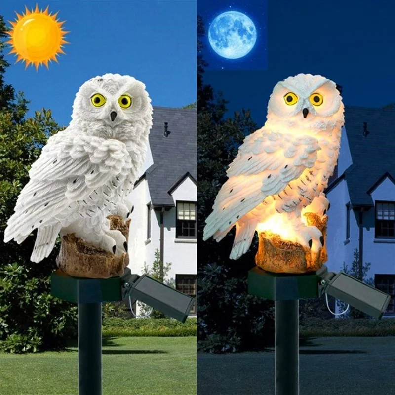 Solar Owl Statue Garden Light  - Bollard Light Garden avis et prix
