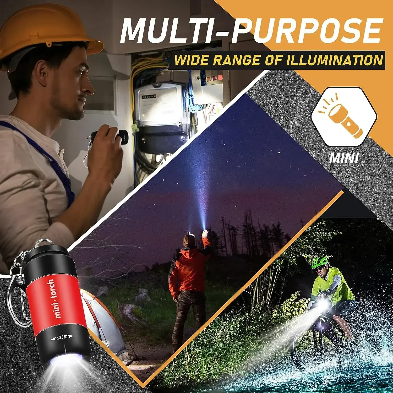 USB Charge LED Flashlight  Mul - Outdoor Lighting Ideas For Party avis et prix
