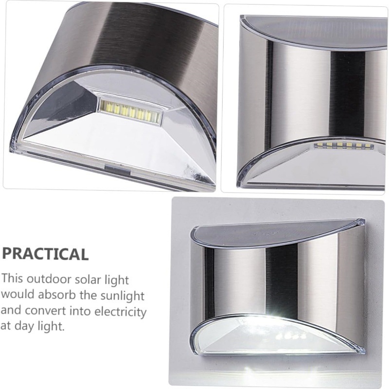 2Pcs Solar Garden Light Stainl - Outdoor Lighting Lux avis et prix