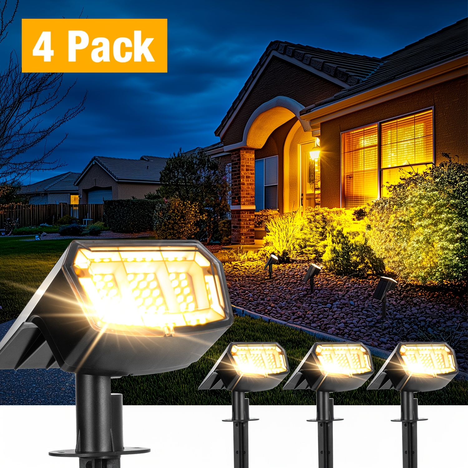 12/6/4 Pack Solar Outdoor Ligh - Outdoor Lighting Accent avis et prix