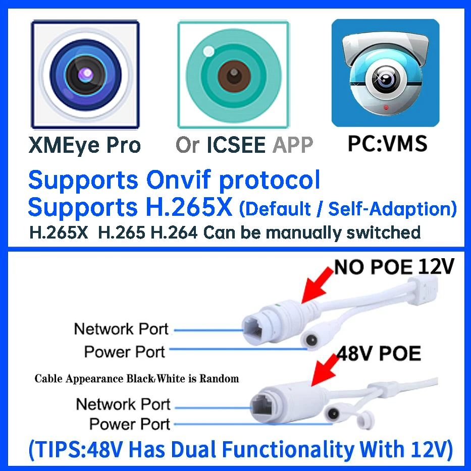 AI Audio IP POE Camera 5MP 4MP - Outdoor Lighting Options avis et prix