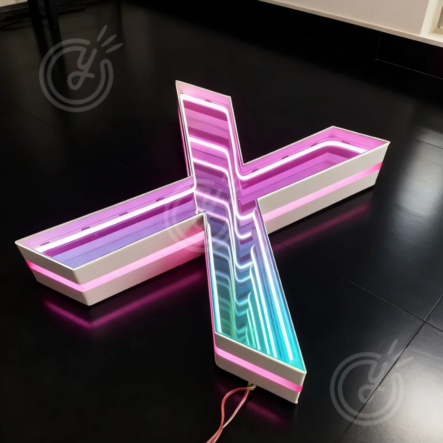 Custom 3D LED Infinity Mirror  - Outdoor Lighting Box avis et prix