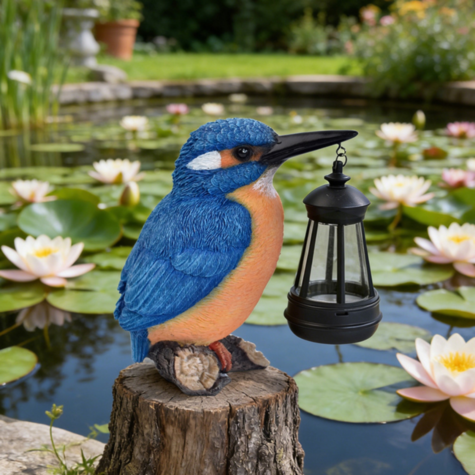 Solar Kingfisher Statue Resin  - Solar Lantern Hanging avis et prix