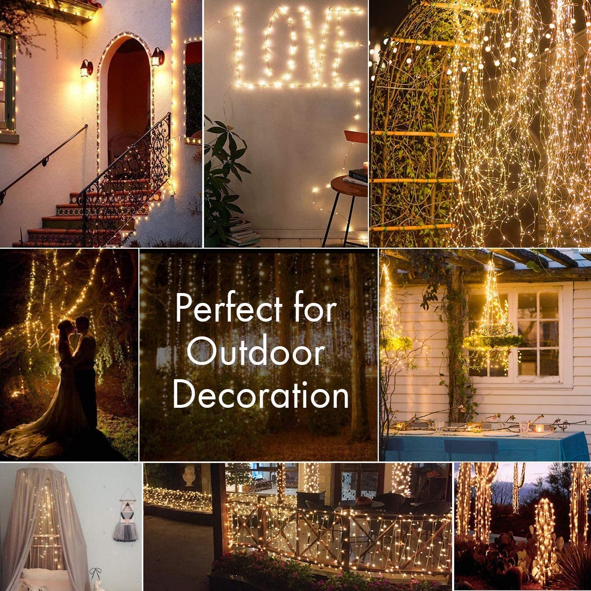 2 Pack Solar Fairy Lights 300L - Outdoor Lighting No Wiring avis et prix