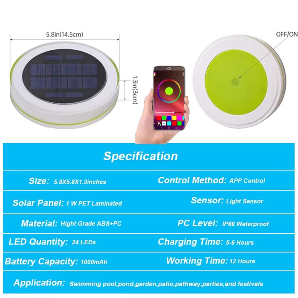 Solar LED Water Float Light Ou - Outdoor Lighting Experts avis et prix
