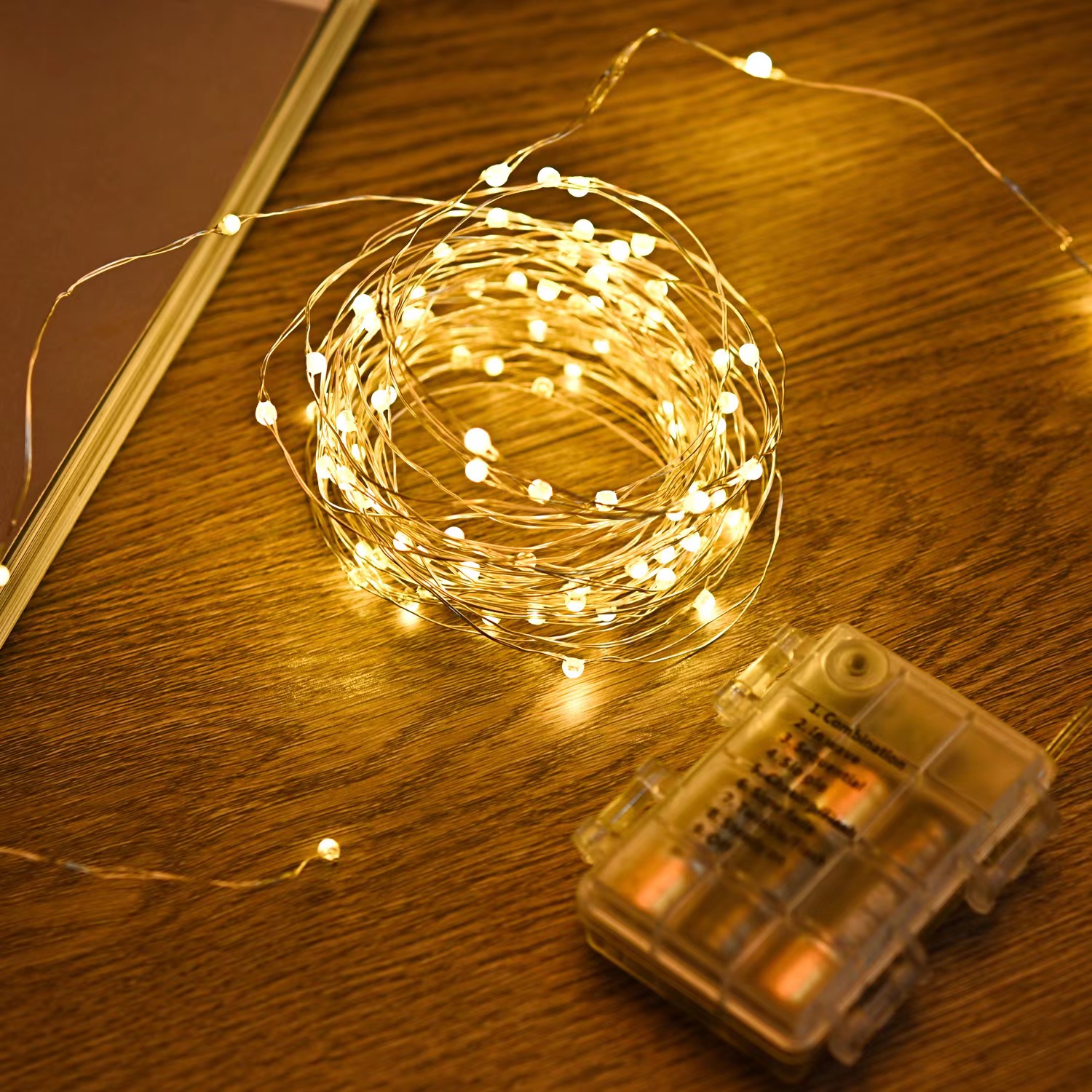 Wedding Copper Silver Wire Gar - Outdoor Lighting Ideas For Party avis et prix