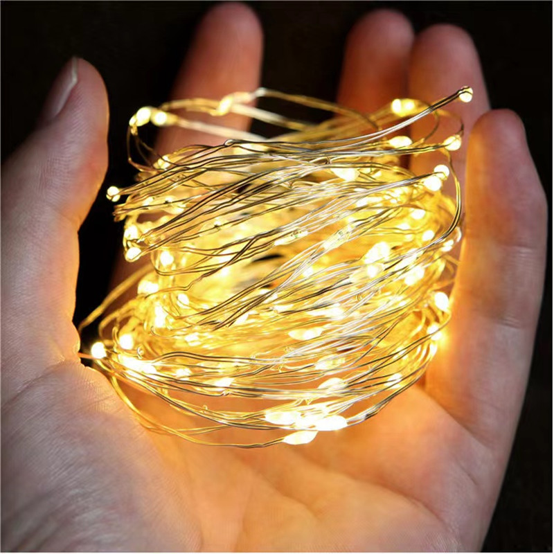 Wedding Copper Silver Wire Gar - Outdoor Lighting Ideas For Party avis et prix