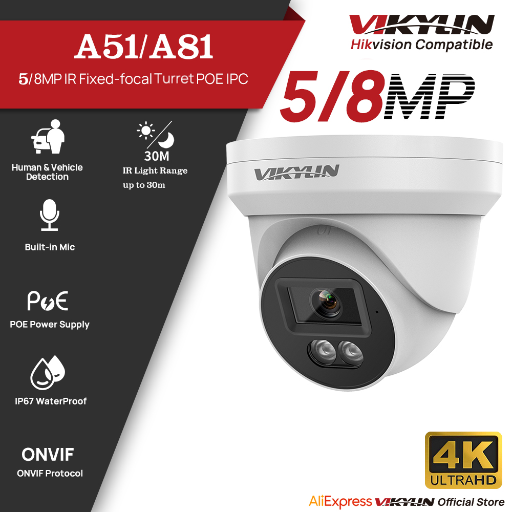 VIKYLIN 5/8MP HD IP Security C - Outdoor Lighting Mains Powered avis et prix