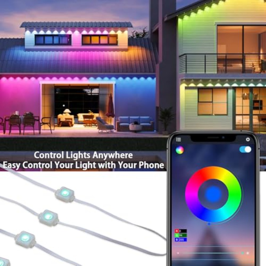Permanent Outdoor Lights for H - Outdoor Lighting Under Eaves avis et prix