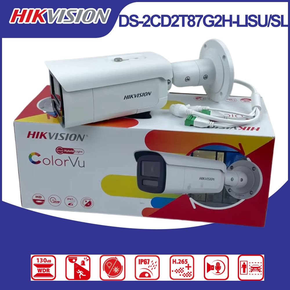 Hikvision DS-2CD2T87G2H-LISU/S - Outdoor Lighting Mains Powered avis et prix