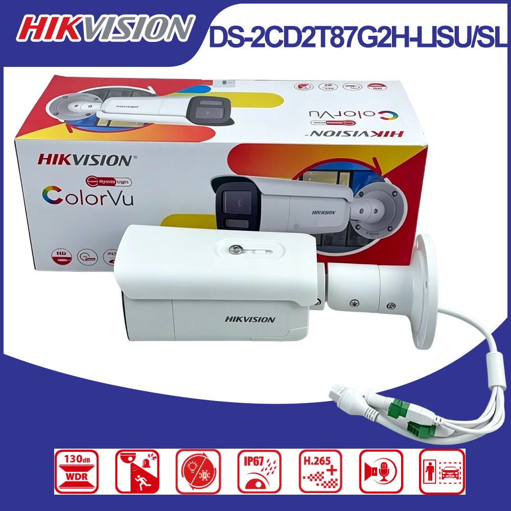 Hikvision DS-2CD2T87G2H-LISU/S - Outdoor Lighting Mains Powered avis et prix