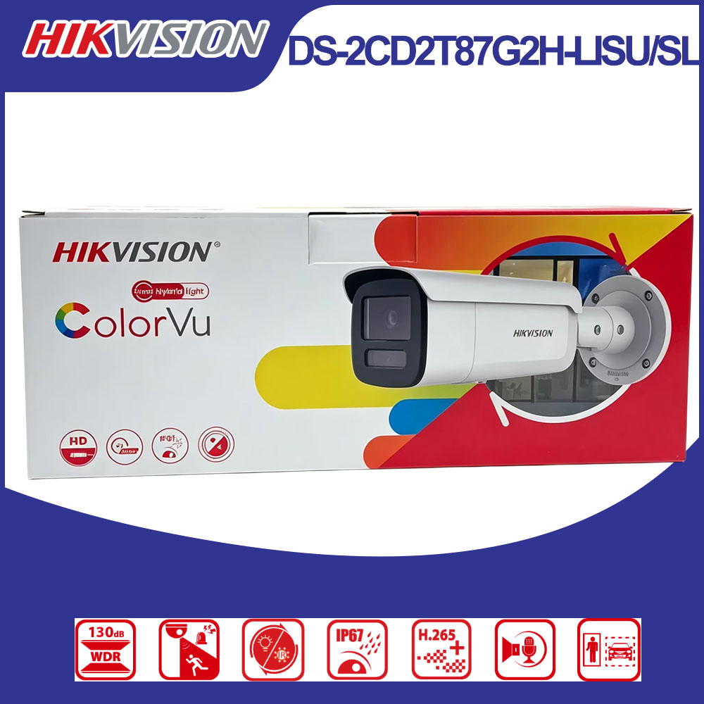 Hikvision DS-2CD2T87G2H-LISU/S - Outdoor Lighting Mains Powered avis et prix