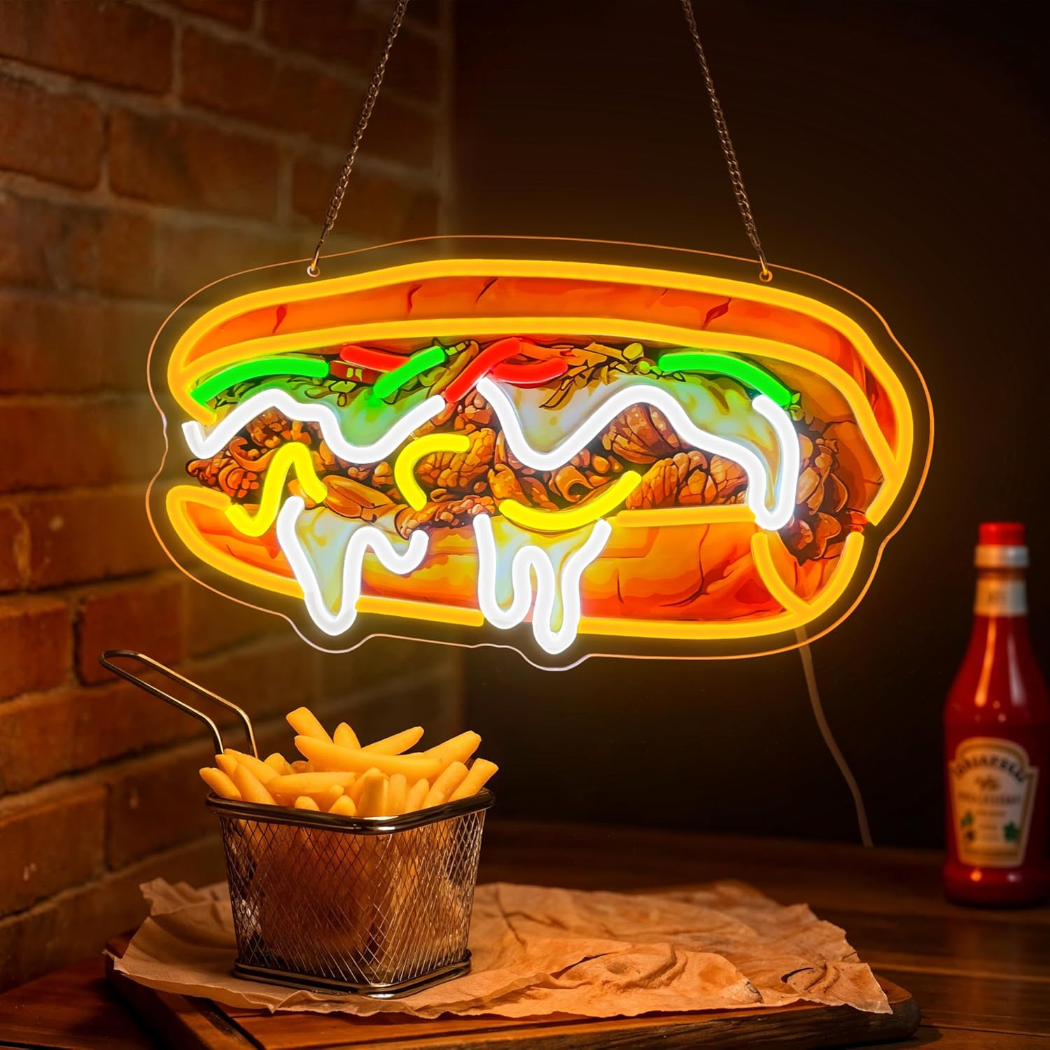 Philly Cheesesteak Neon Sign U - Outdoor Lighting Vendor avis et prix