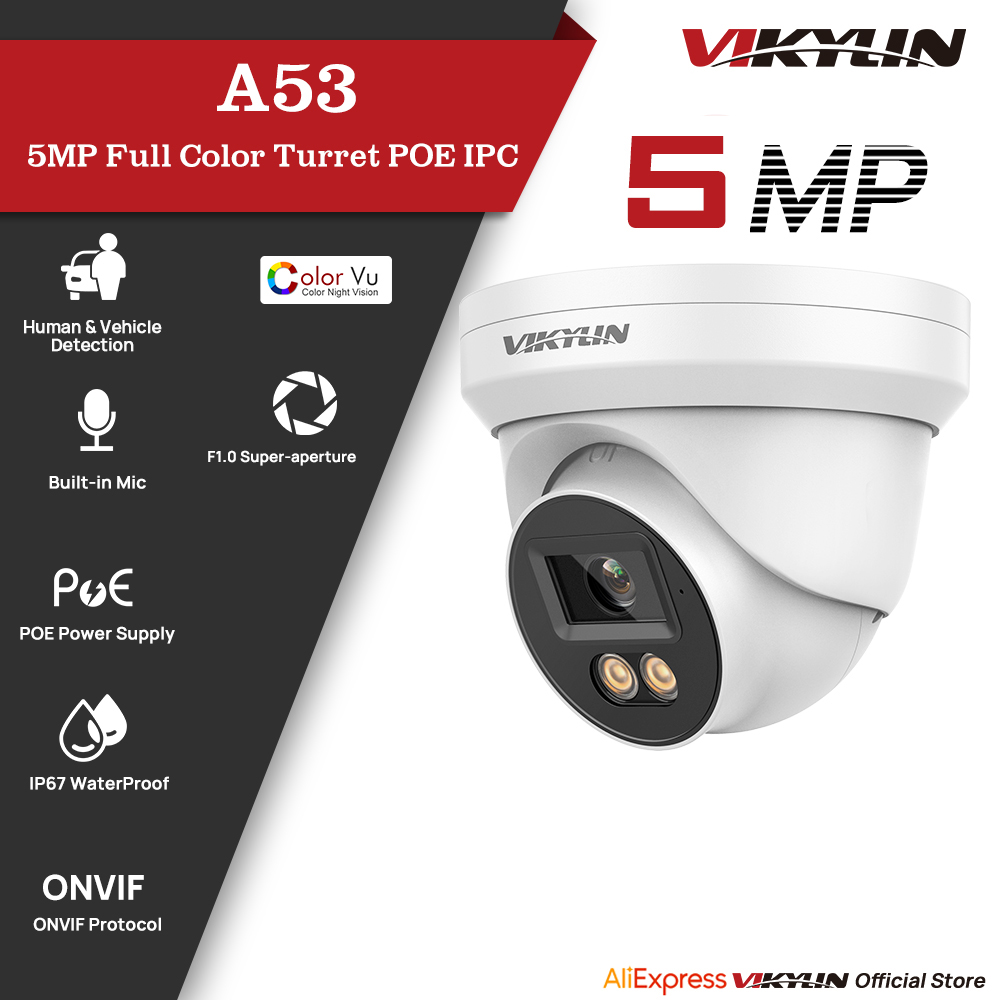 VIKYLIN 5MP IP Security Camera - Outdoor Lighting Mains Powered avis et prix