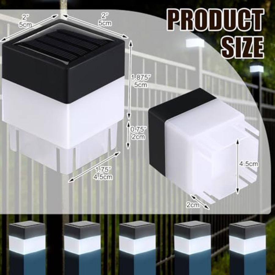 20 Pack Solar Fence Post Cap L - Post Cap Light avis et prix