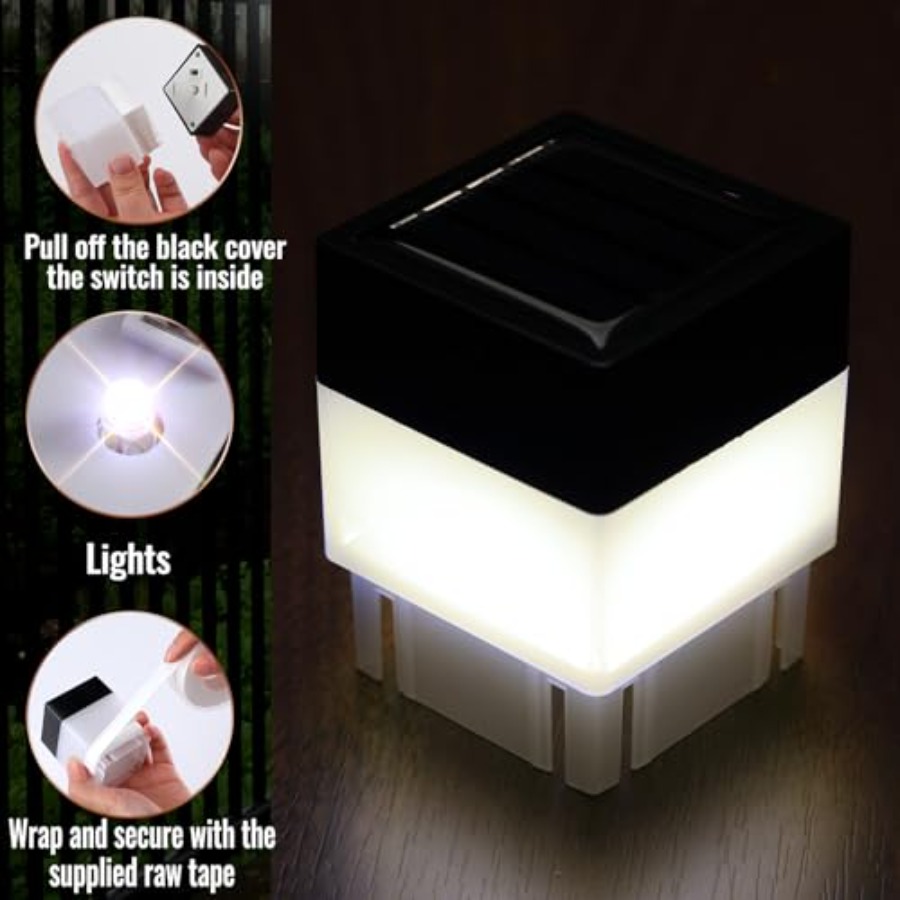 20 Pack Solar Fence Post Cap L - Post Cap Light avis et prix