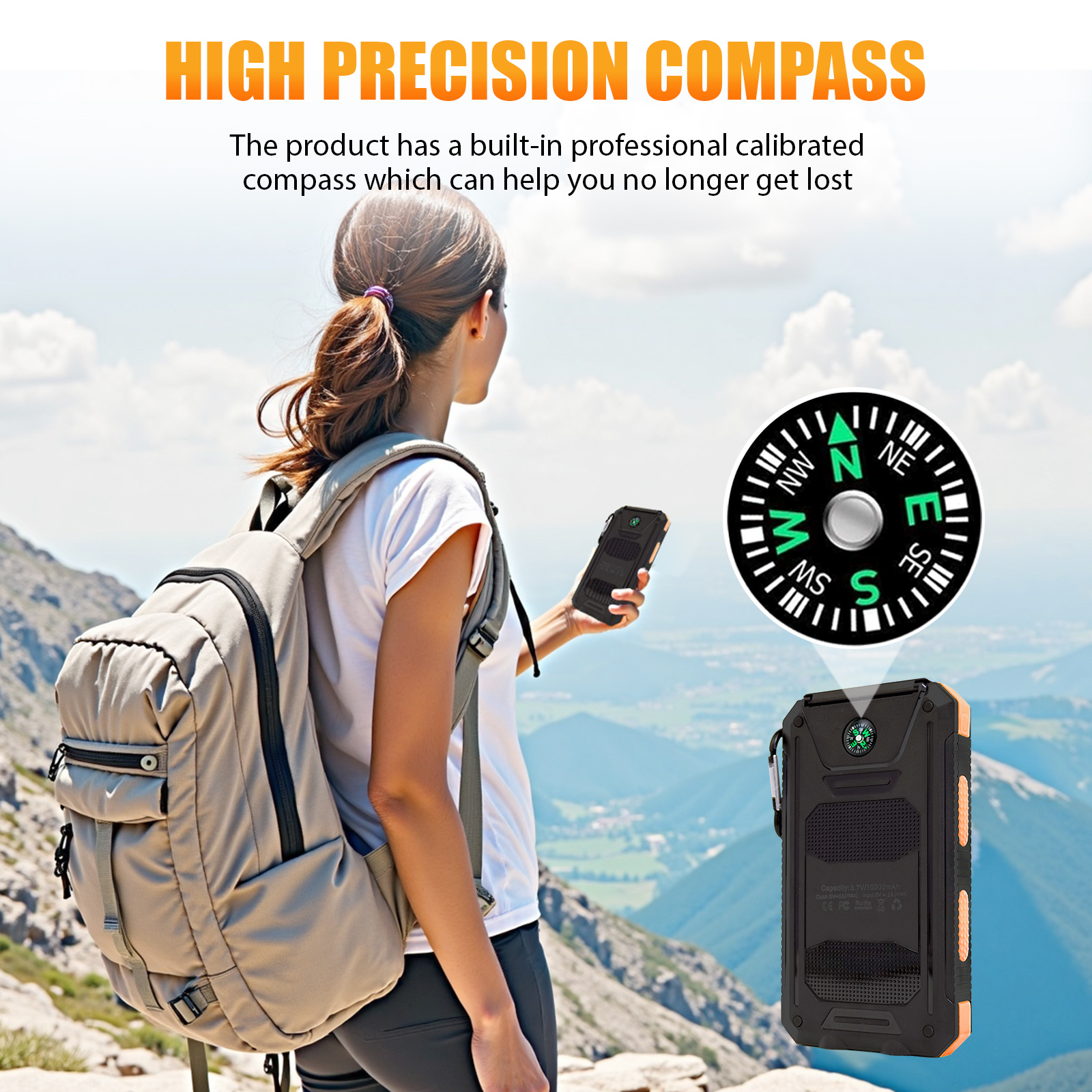 10000mAh Solar Power Bank Port - Outdoor Lighting Ideas For Party avis et prix