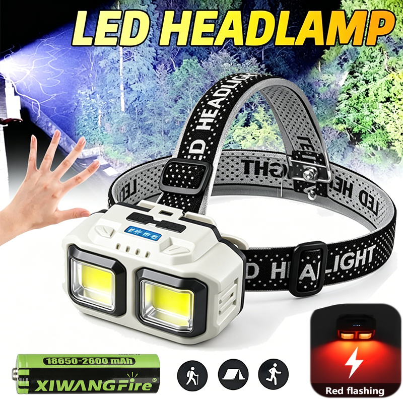 COB LED Headlamp Rechargeable  - Outdoor Lighting Diy avis et prix