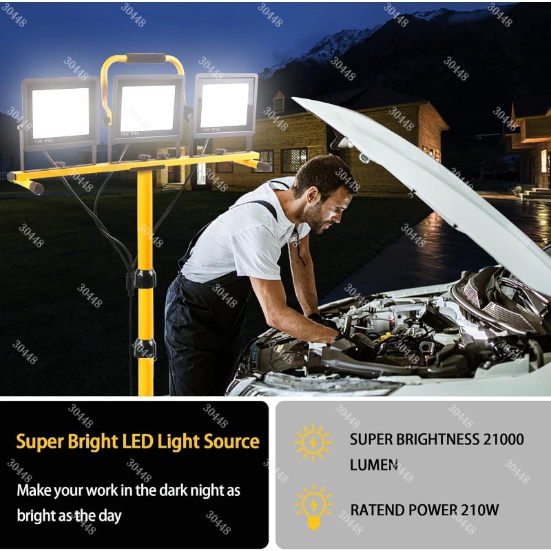 Led work light, portable flood - Outdoor Lighting Mains Powered avis et prix