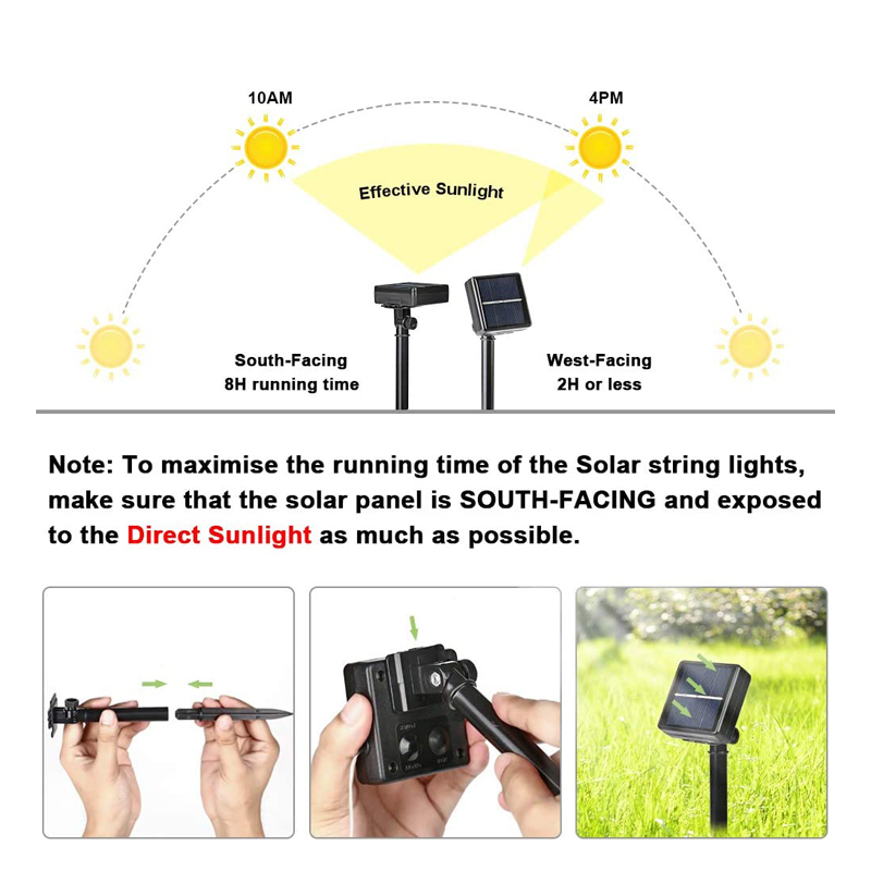 Outdoor LED Solar Fairy String - Outdoor Lighting No Wiring avis et prix