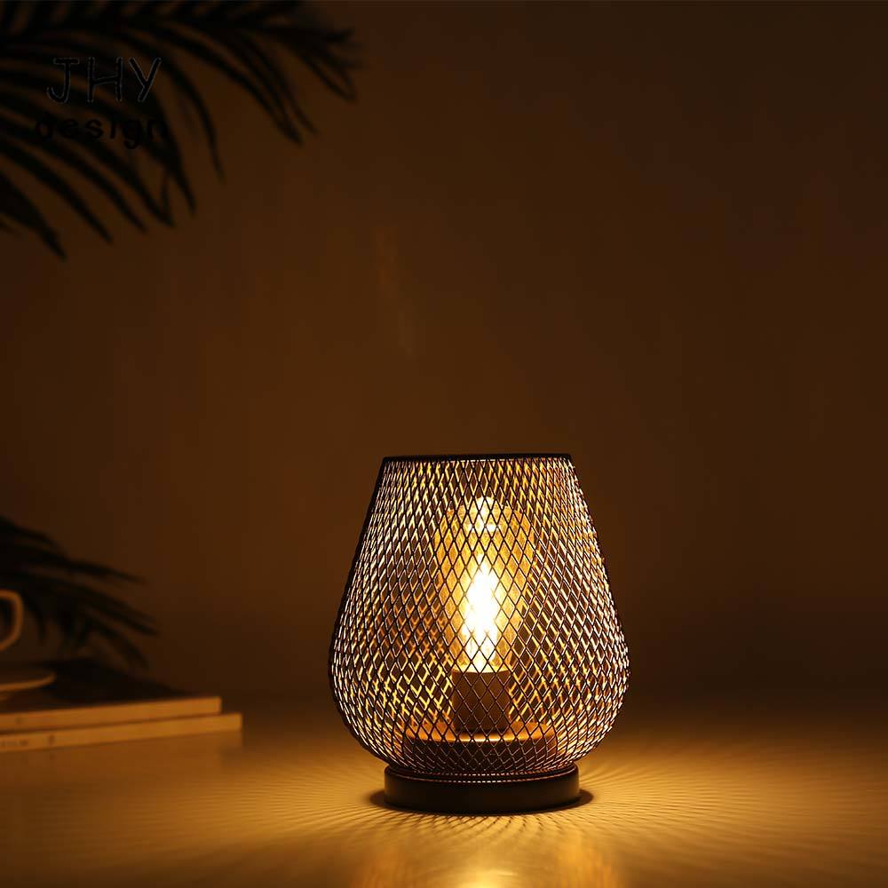 Metal Cage Table Lamp LED Lant - Outdoor Lighting Accent avis et prix