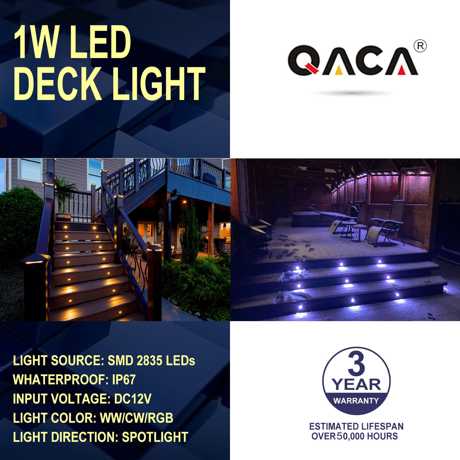 QACA 30-Pack LED Low Voltage D - Outdoor Lighting Kits Low Voltage avis et prix