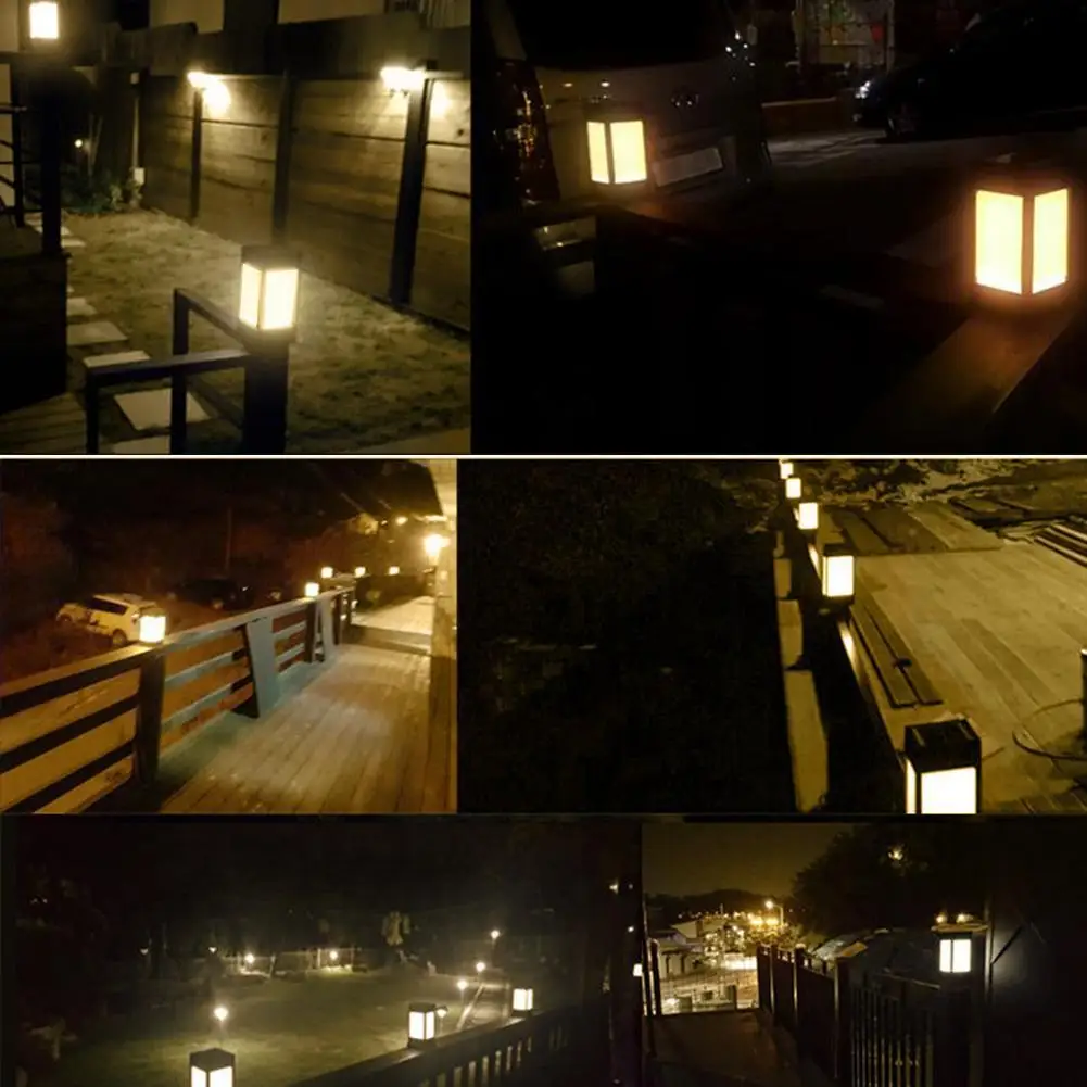 1-4PC Solar Fence Post LED Cap - Post Cap Light avis et prix