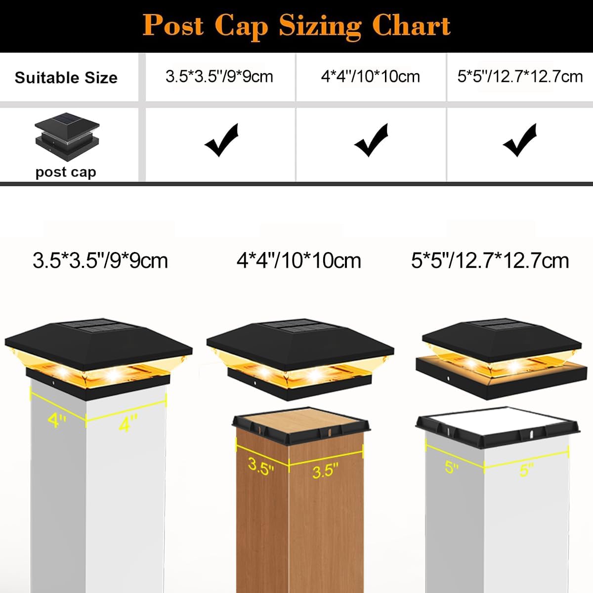 Solar Post Light Post Caps Sol - Post Cap Light avis et prix